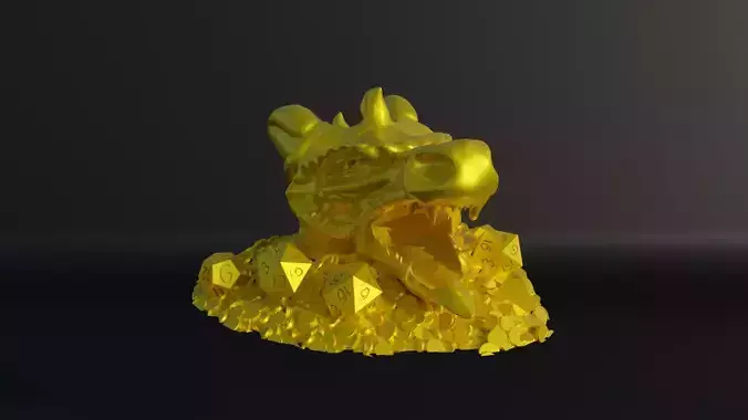 Dragon DND Dice Tower - DND Game Dice Tower 3D print model