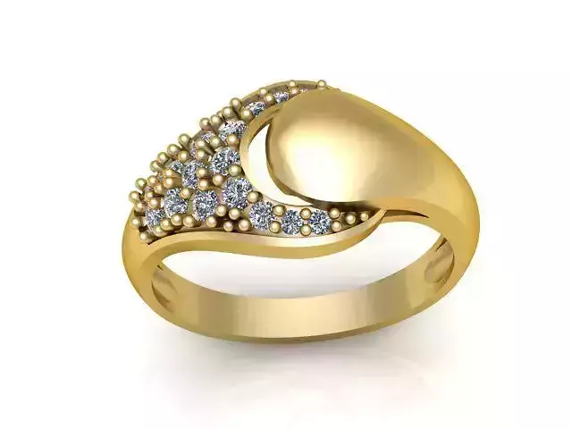 Diamond Ring Jewellery for Women 3D print model