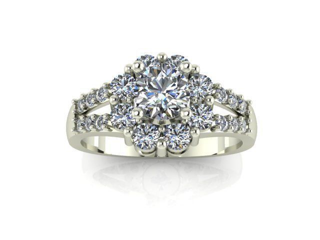 Diamond Ring Jewellery for Women 3D print model 3D print model_3