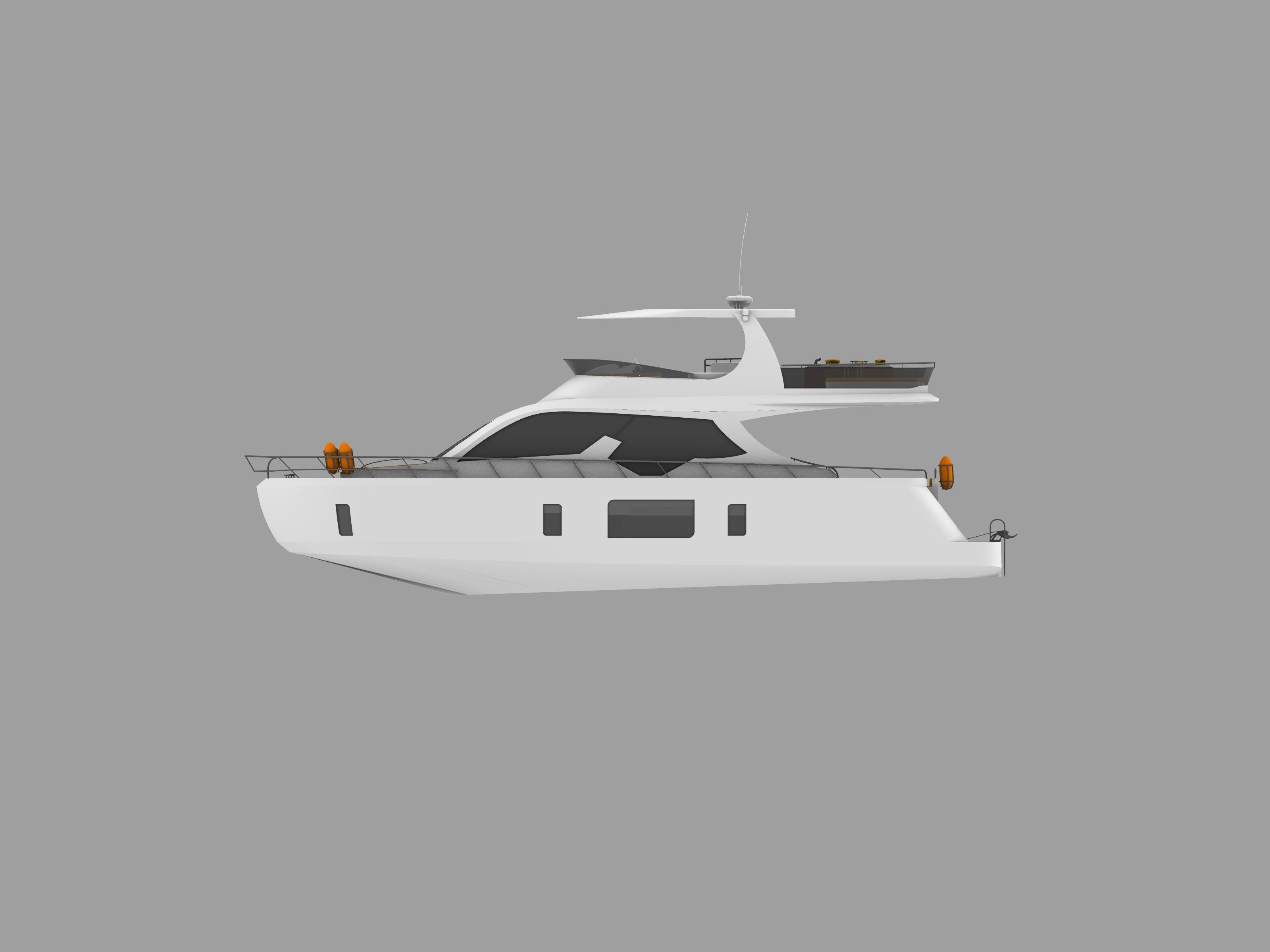 YACHT MODEL 2022 azimut 62 MODEL  3D model_5