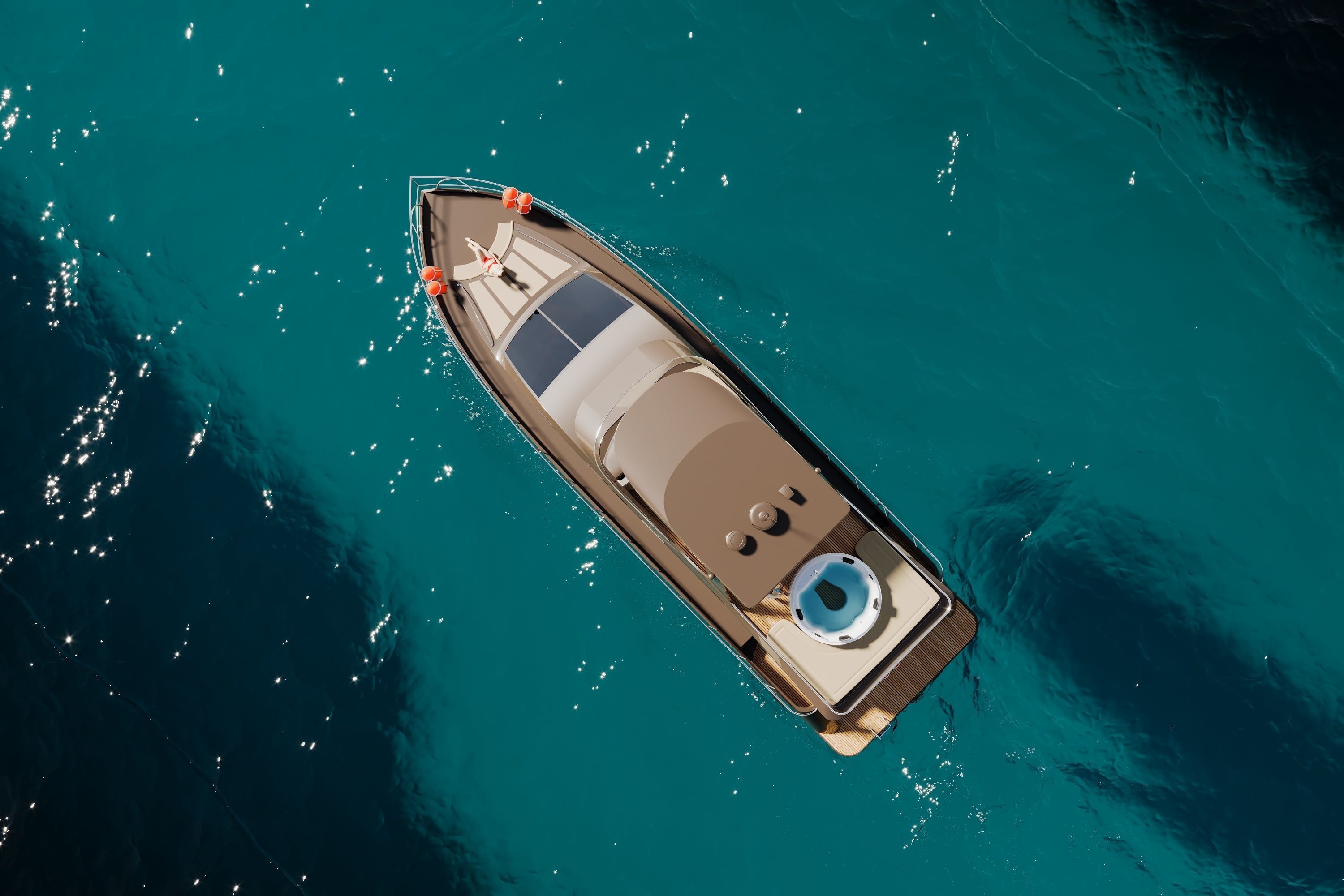 YACHT MODEL 2022 azimut 62 MODEL  3D model_6