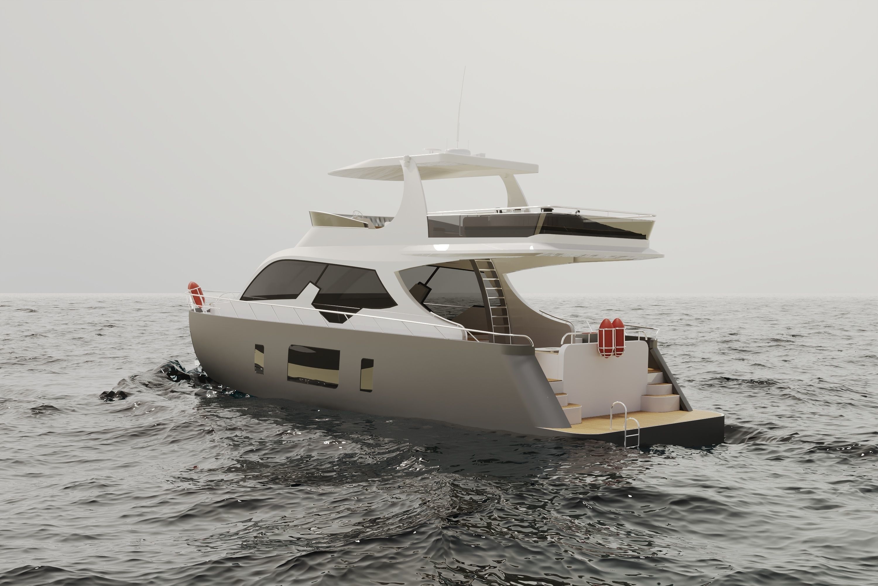 YACHT MODEL 2022 azimut 62 MODEL  3D model_1