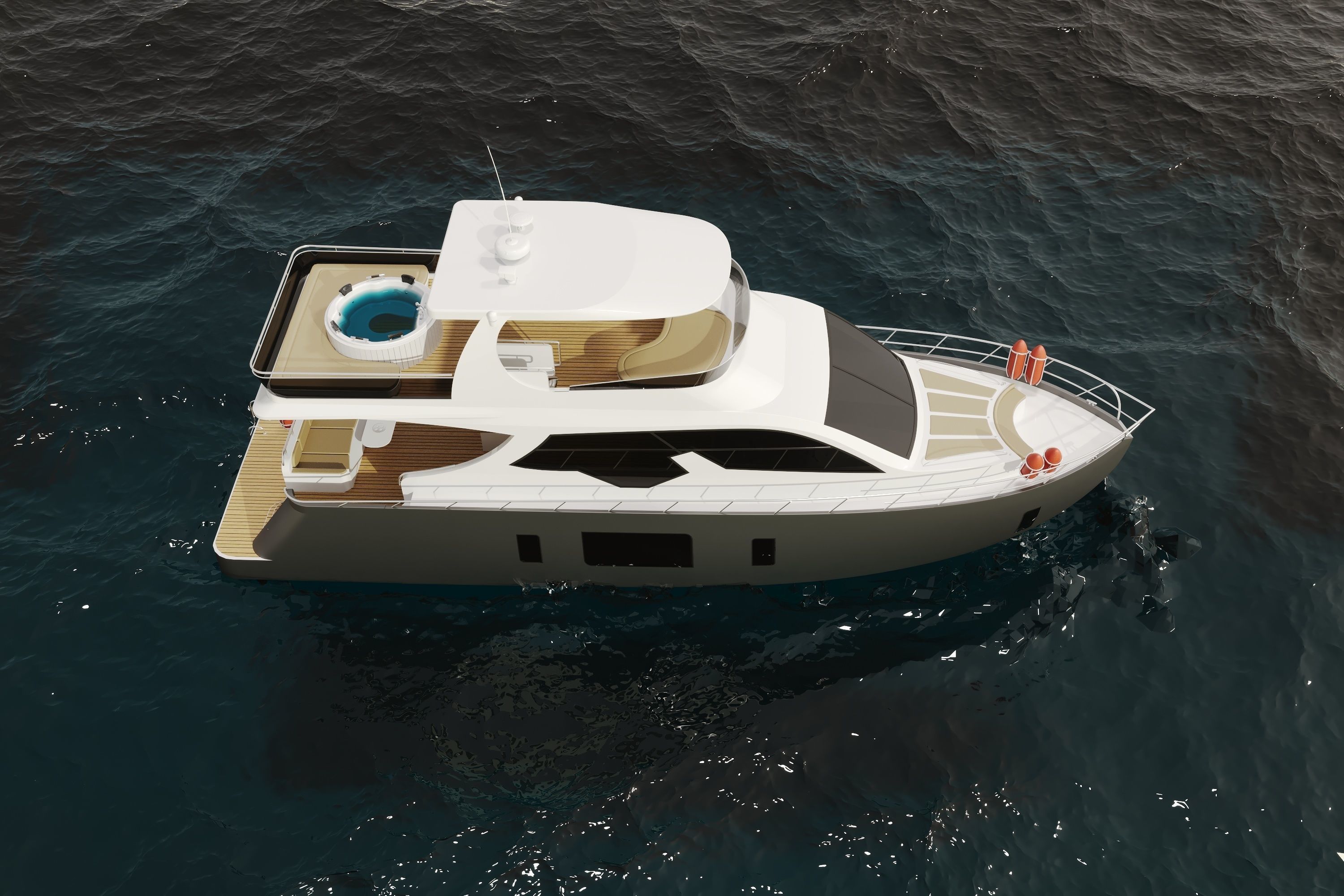 YACHT MODEL 2022 azimut 62 MODEL  3D model_4
