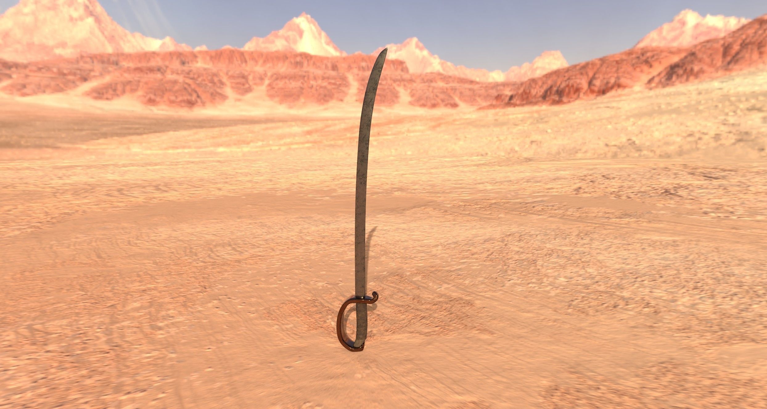 Saber -- PBR -- Game Ready Asset Low-poly 3D model_4