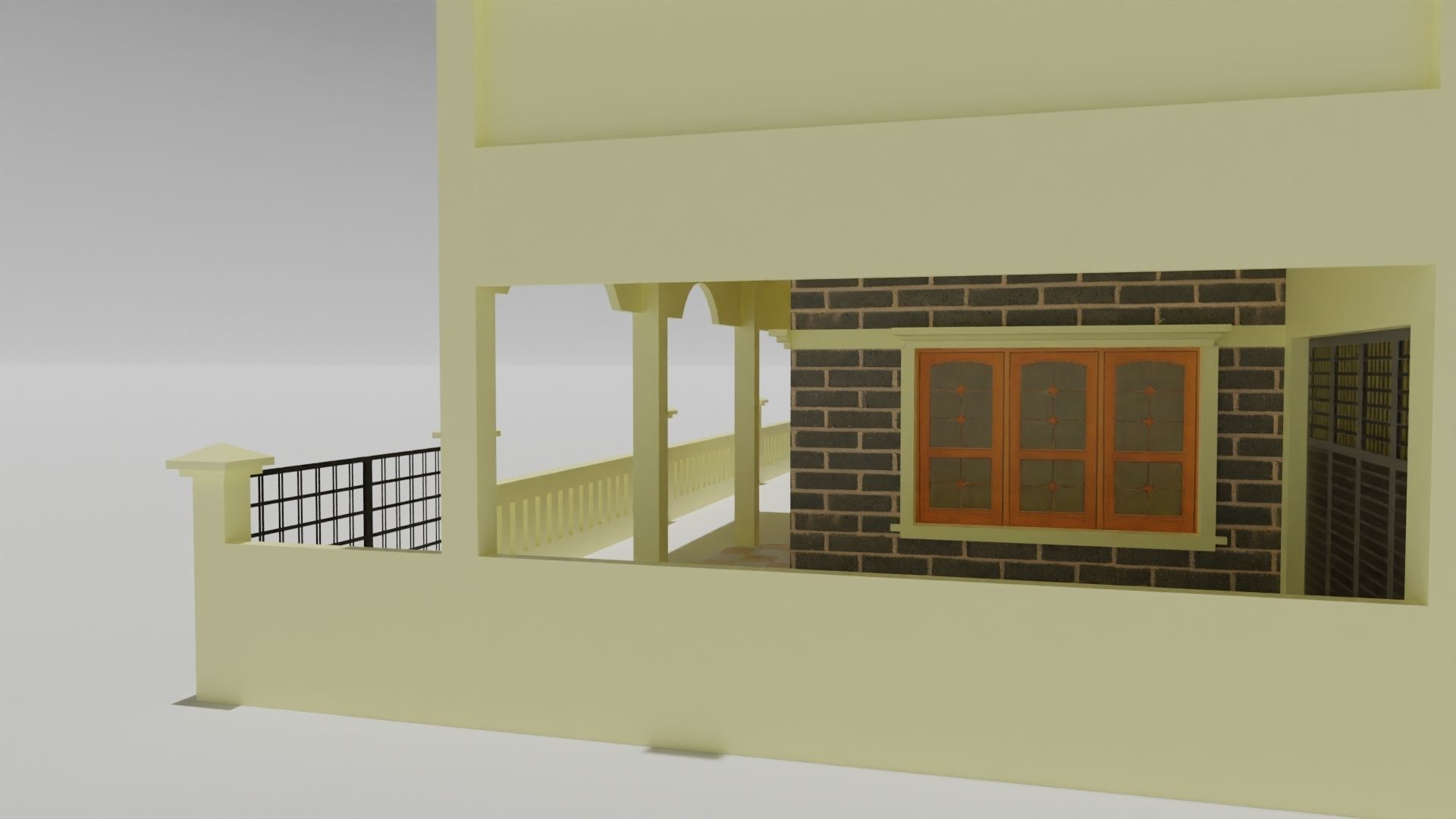 3D Home Model 1 Low-poly 3D model_7