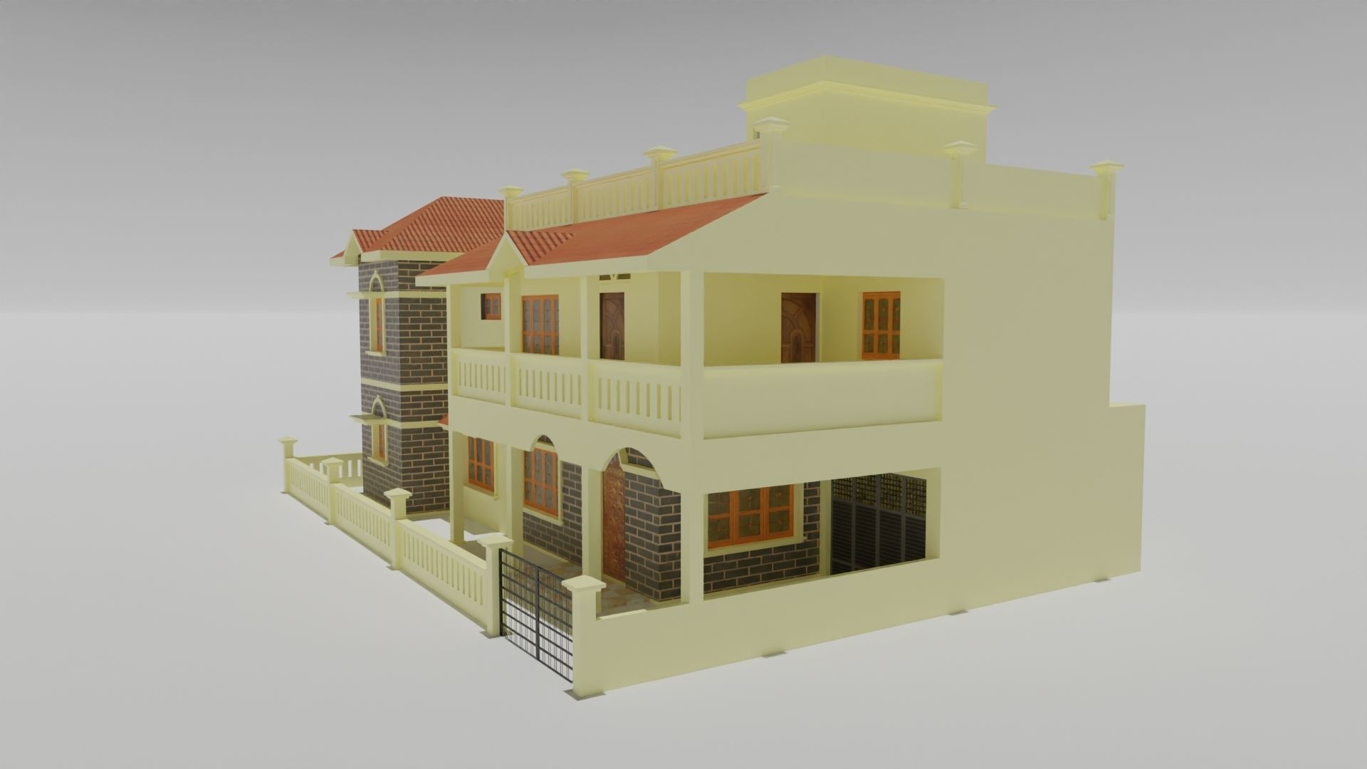 3D Home Model 1 Low-poly 3D model_5
