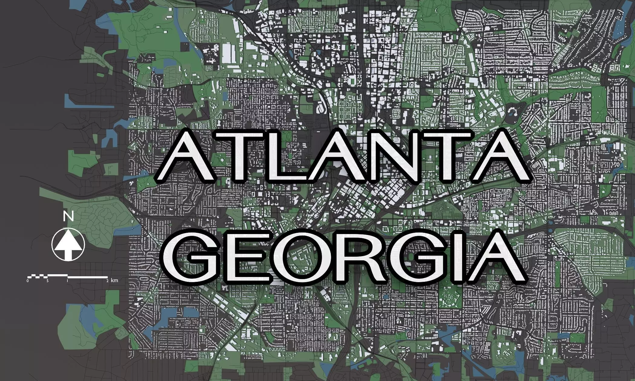 Atlanta USA - Mass buildings 3D model_0