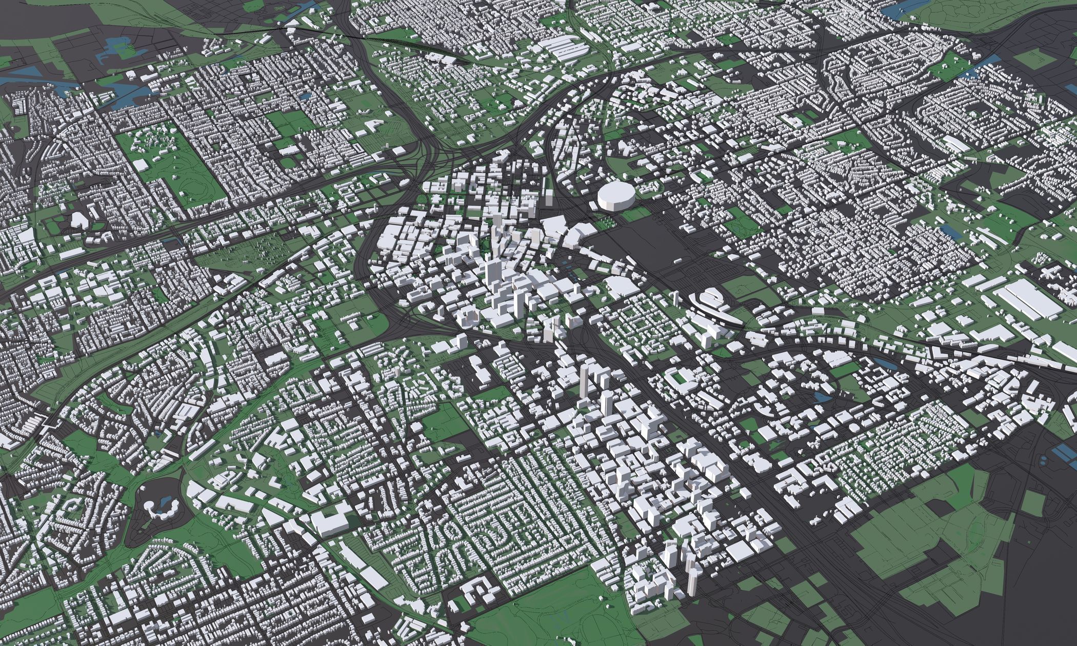 Atlanta USA - Mass buildings 3D model_5