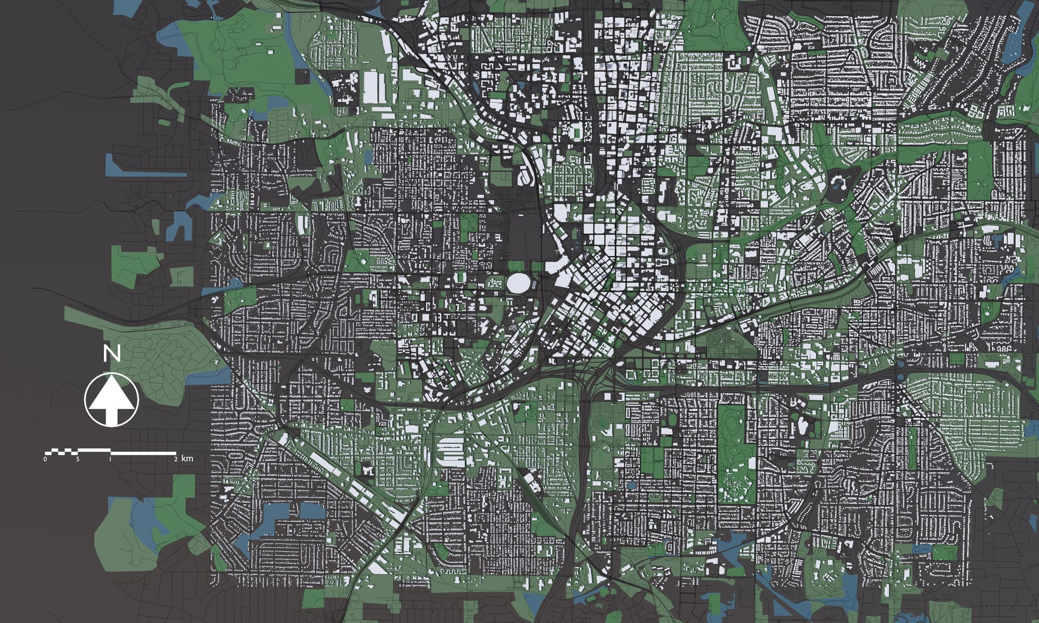 Atlanta USA - Mass buildings 3D model_1