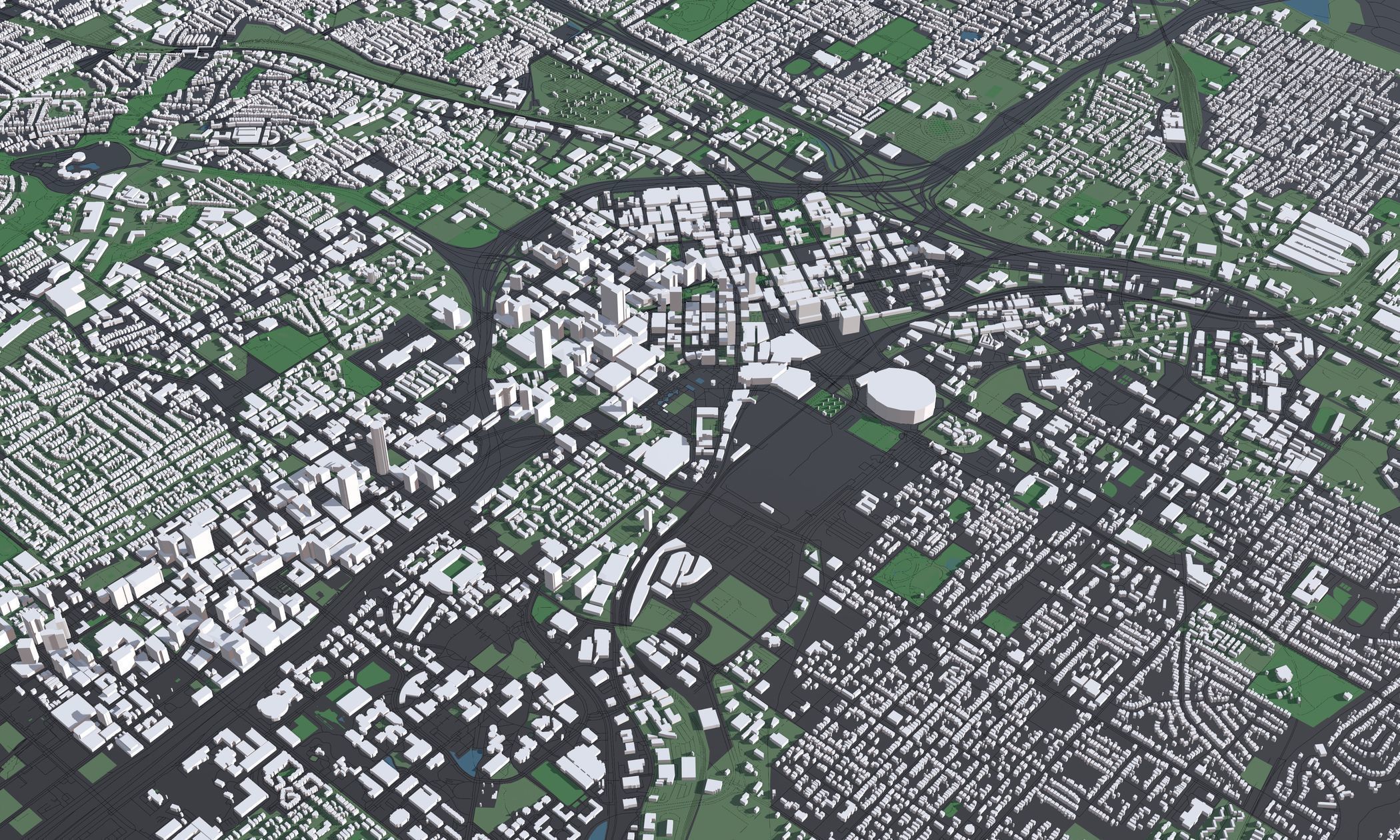 Atlanta USA - Mass buildings 3D model_4