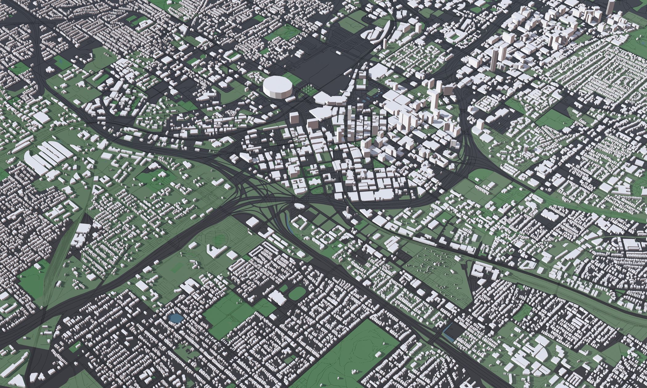 Atlanta USA - Mass buildings 3D model_6