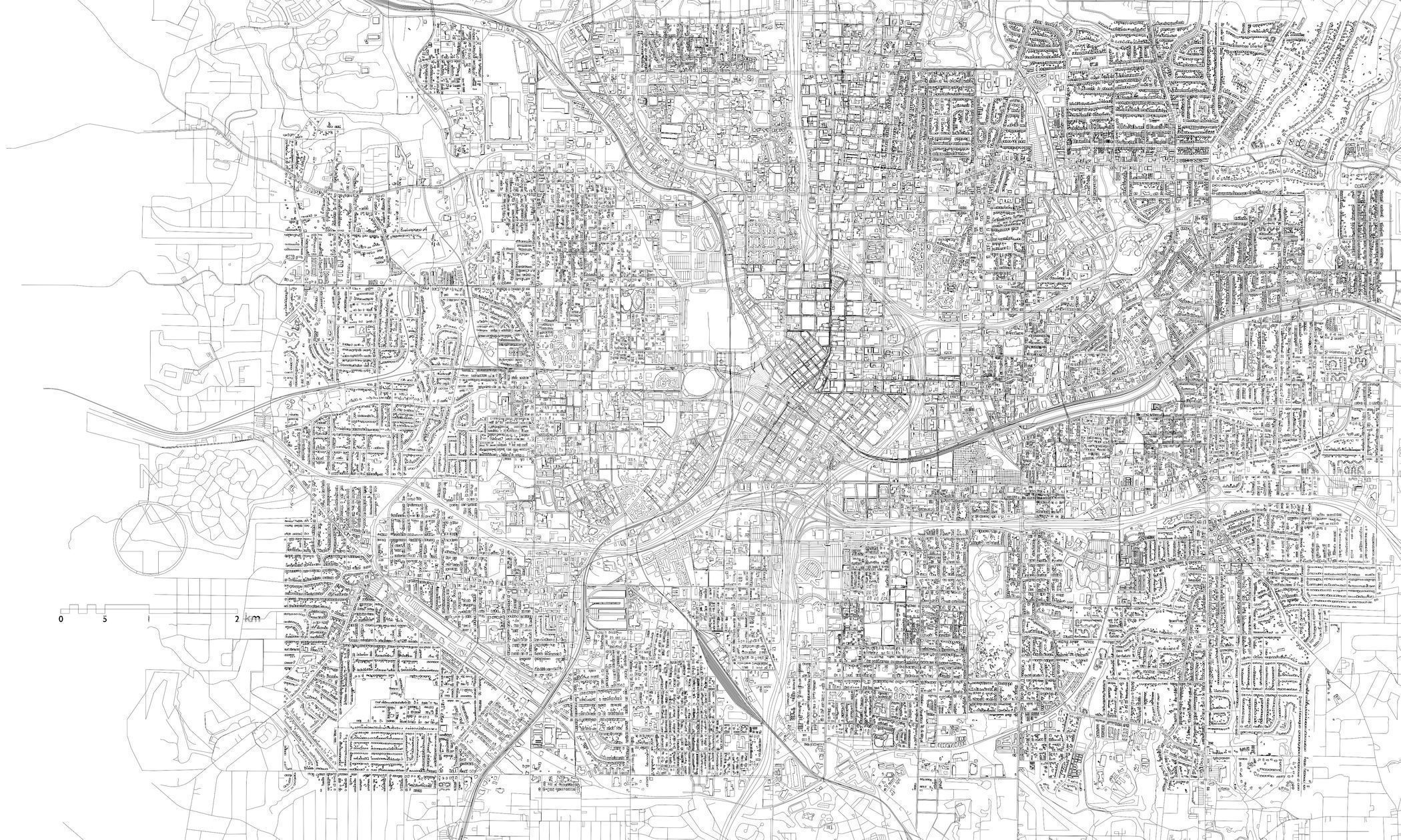 Atlanta USA - Mass buildings 3D model_9