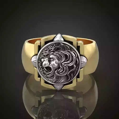 Signet Ring lion face