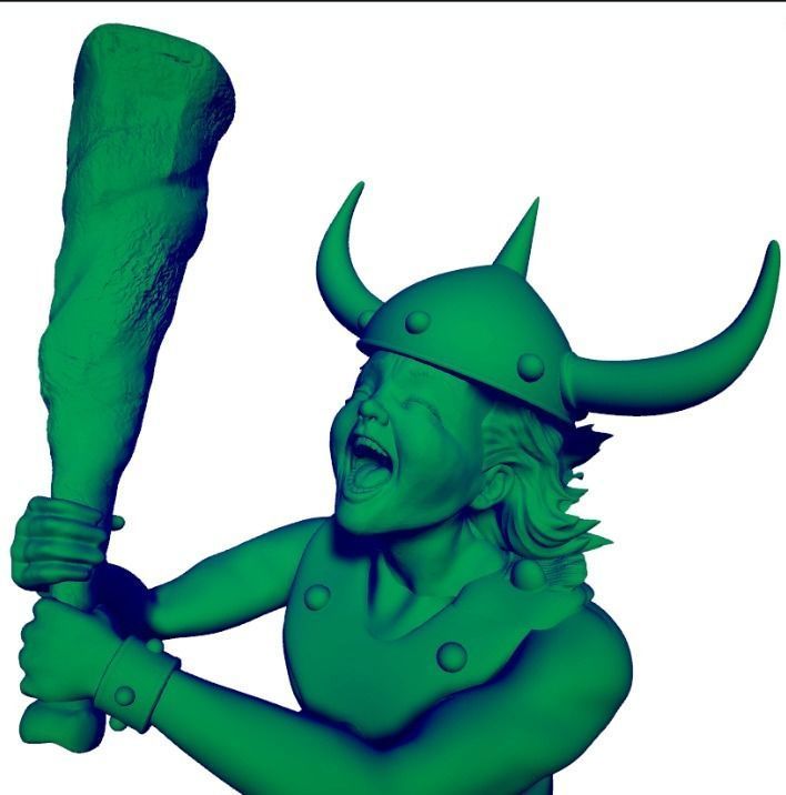 BOBBY THE BARBARIAN DUNGEONS AND DRAGONS 3D print model_3