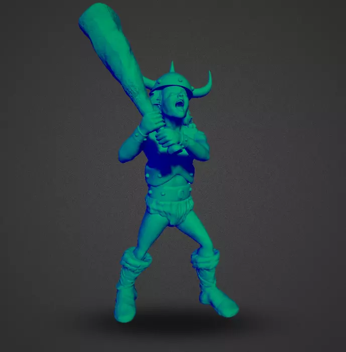 BOBBY THE BARBARIAN DUNGEONS AND DRAGONS 3D print model_0