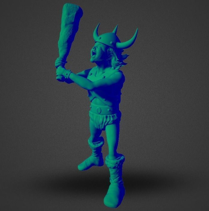 BOBBY THE BARBARIAN DUNGEONS AND DRAGONS 3D print model_1