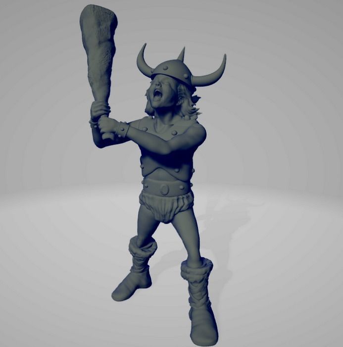 BOBBY THE BARBARIAN DUNGEONS AND DRAGONS 3D print model_4