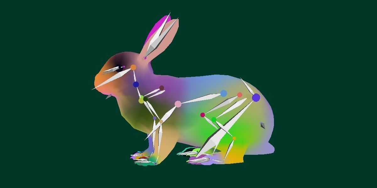 Brown Bunny Rabbit Low-poly 3D model_6