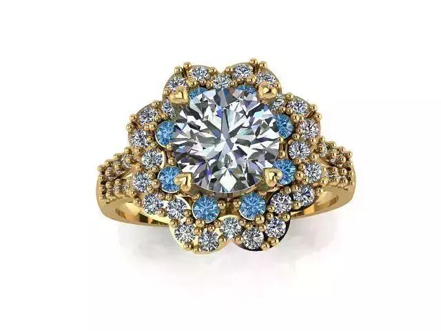 Diamond Ring Jewellery for Women 3D print model