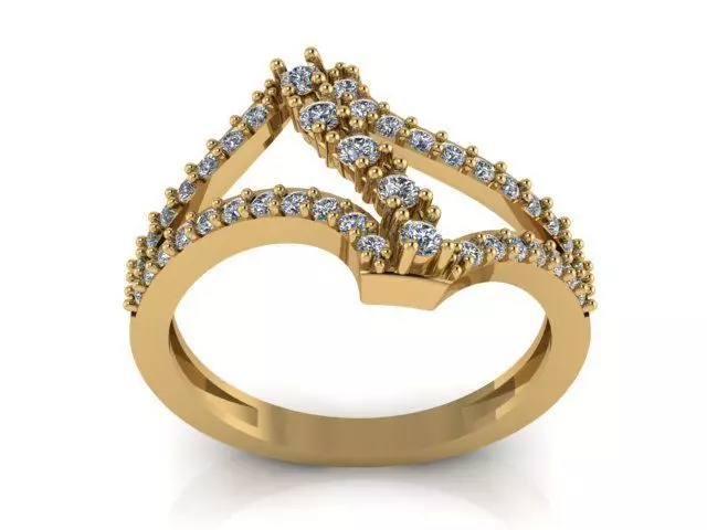 Diamond Ring Jewellery for Women 3D print model 3D print model