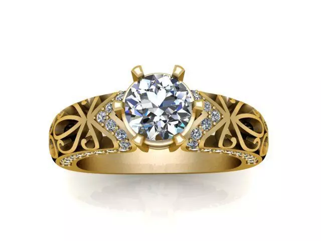 Diamond Ring Jewellery for Women 3D print model 3D print model