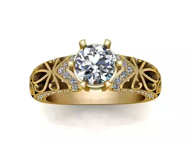 Diamond Ring Jewellery for Women 3D print model