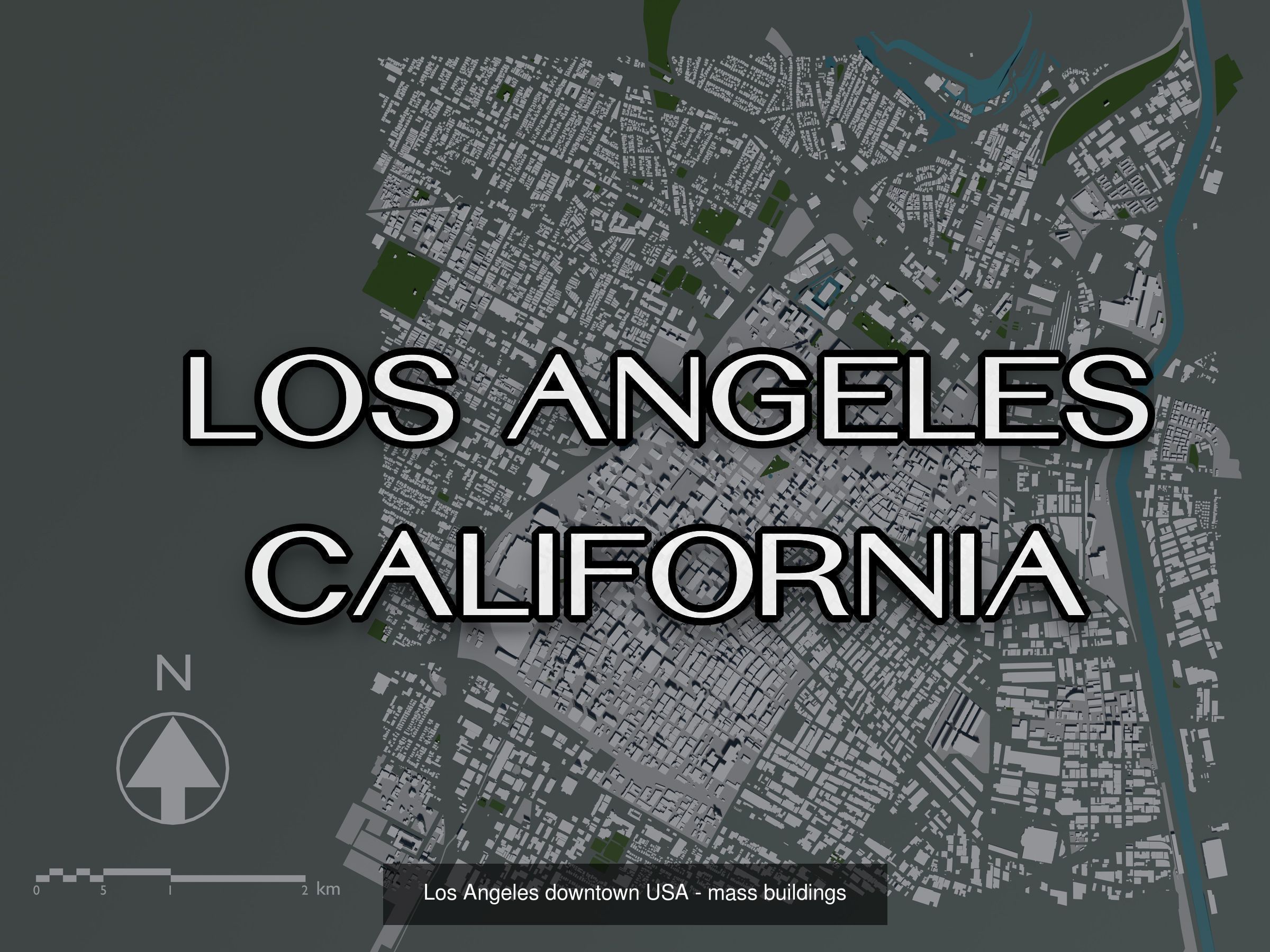 Cities in USA - mass buildings 3D Model Collection_5