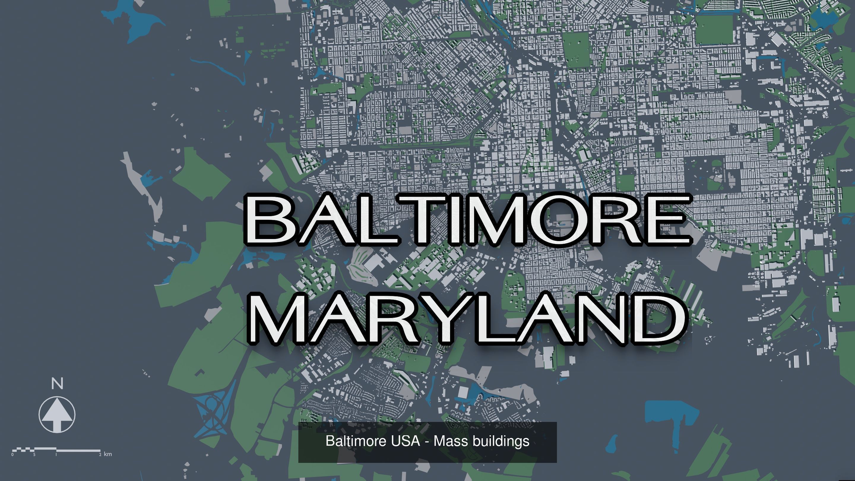 Cities in USA - mass buildings 3D Model Collection_3