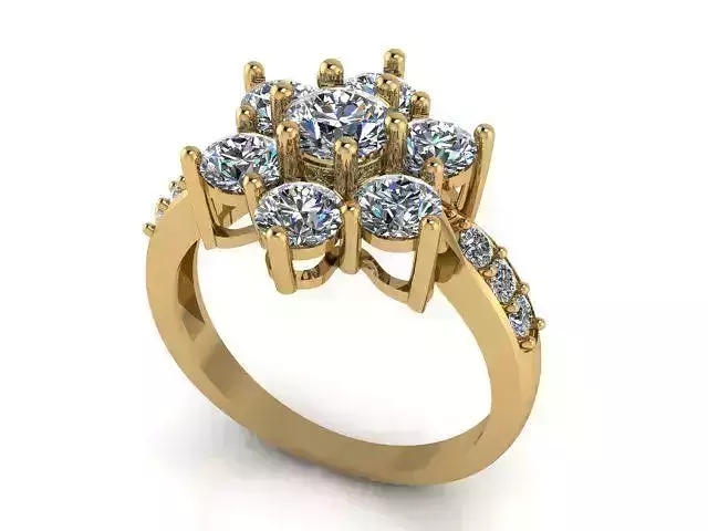 Diamond Ring Jewellery for Women 3D print model