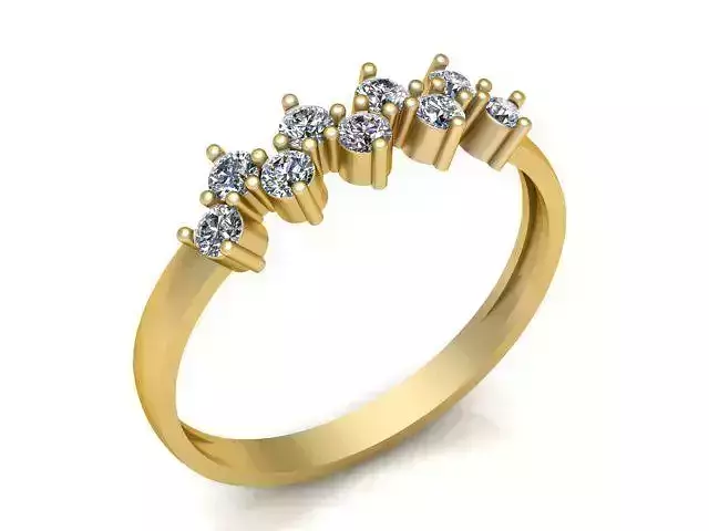 Diamond Ring Jewellery for Women 3D print model