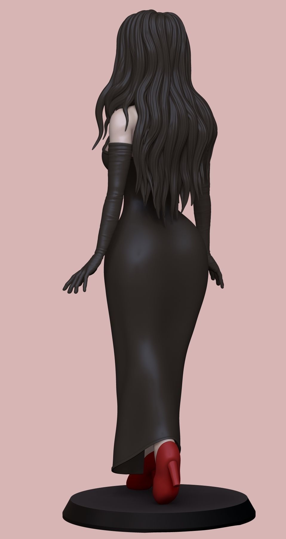 statue of woman  3D print model_6