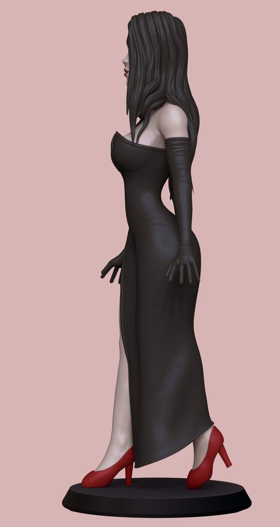 statue of woman  3D print model_5