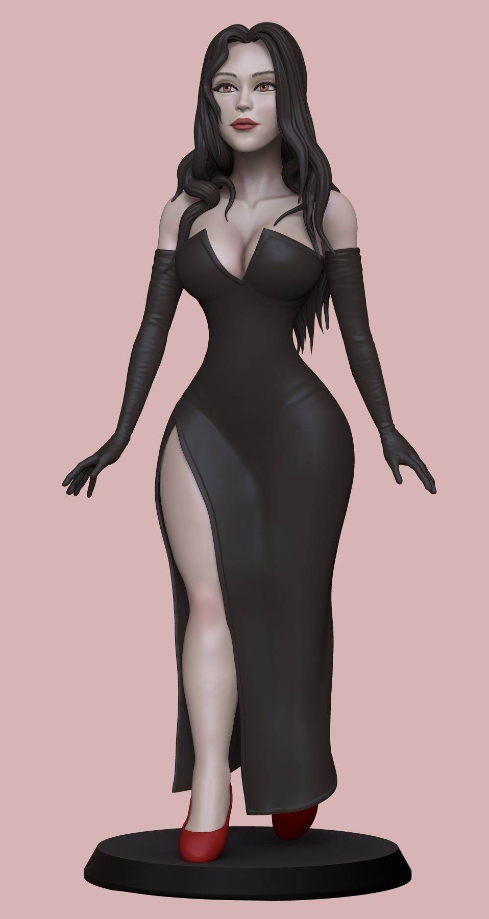 statue of woman  3D print model_4