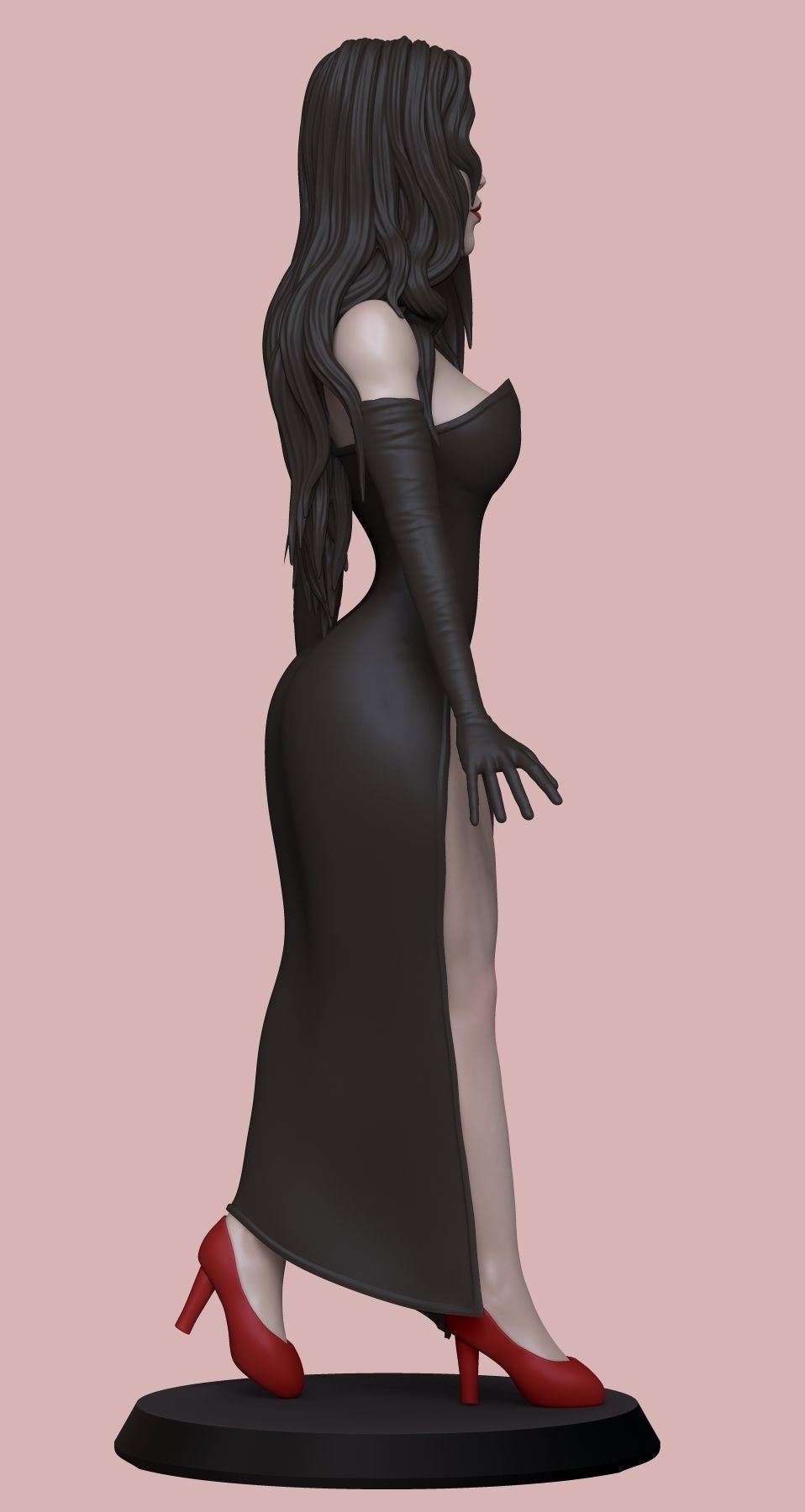 statue of woman  3D print model_3