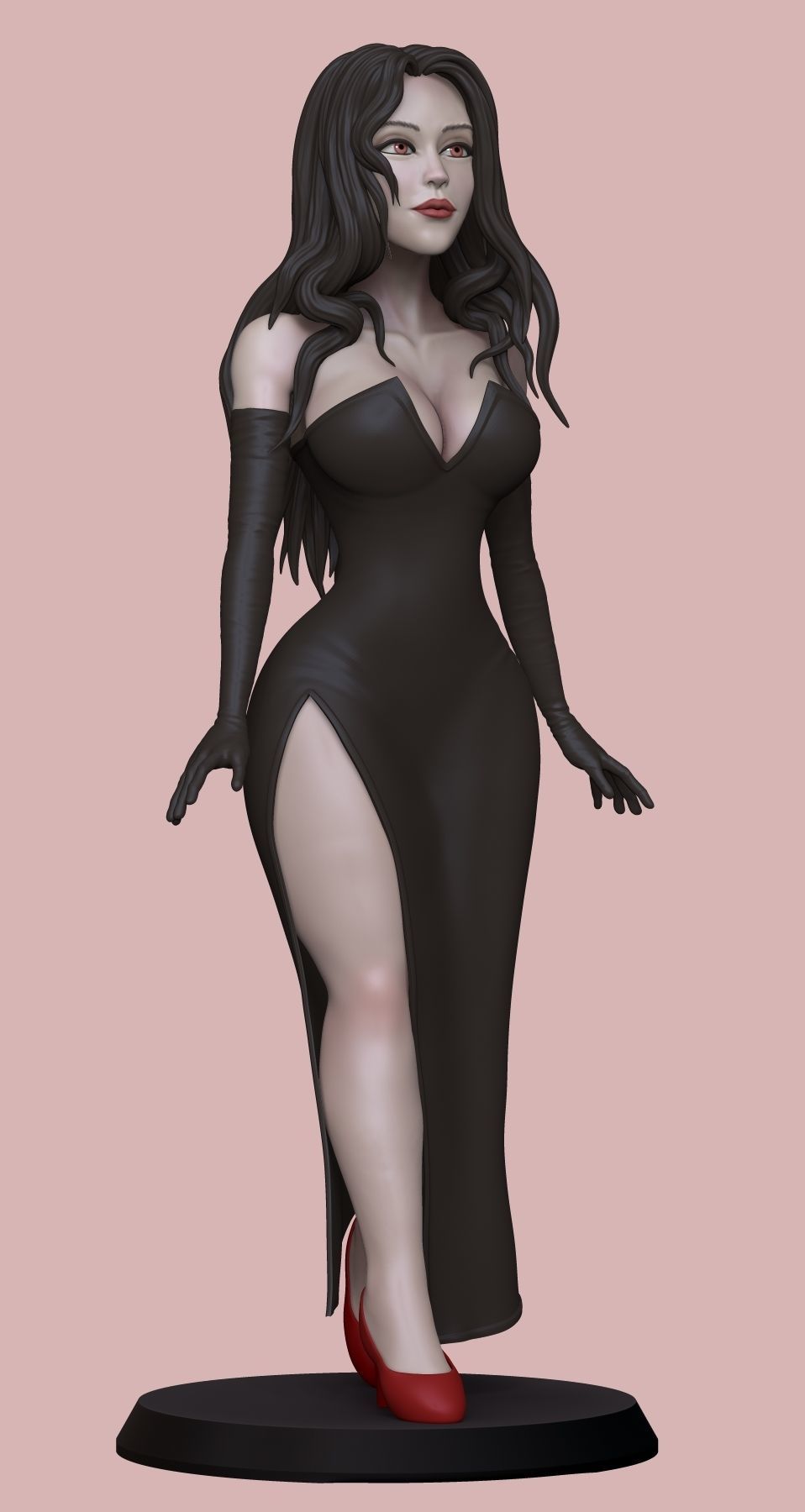 statue of woman  3D print model_2