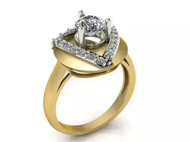 Diamond Ring Jewellery for Women 3D print model