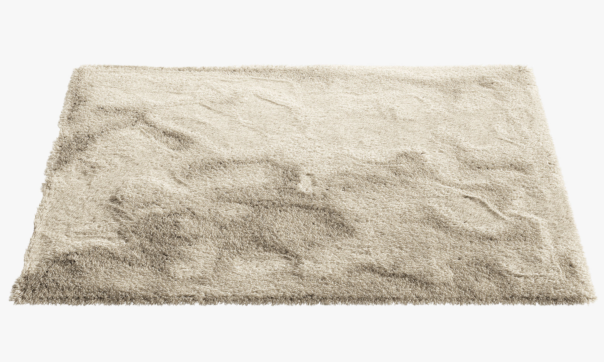 nuLoom Shaggy Area Rug 4 colors 3D model_8