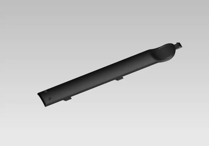 TV remote controller battery door 3D print model