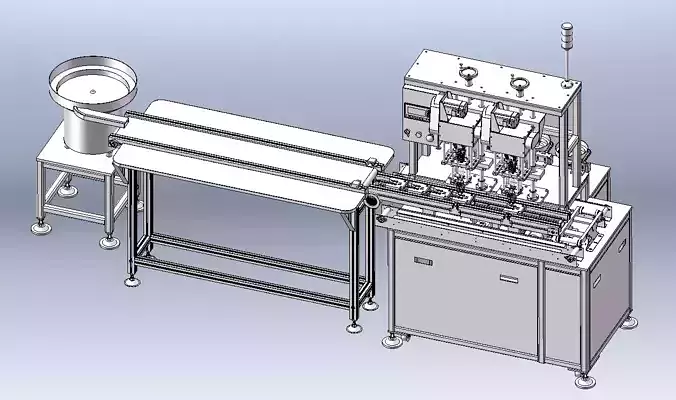 Multiple Spindle Screw Machine 3D model