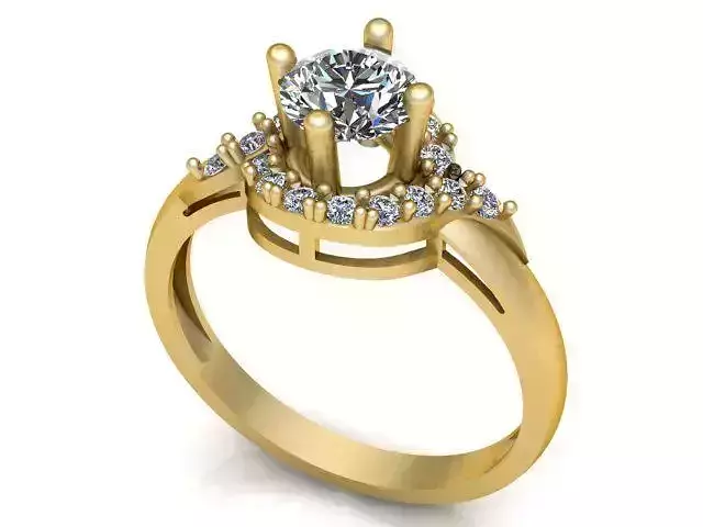 Diamond Ring Jewellery for Women 3D print model