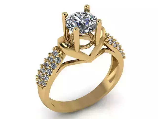 Diamond Ring Jewellery for Women 3D print model