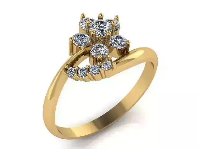 Diamond Ring Jewellery for Women 3D print model
