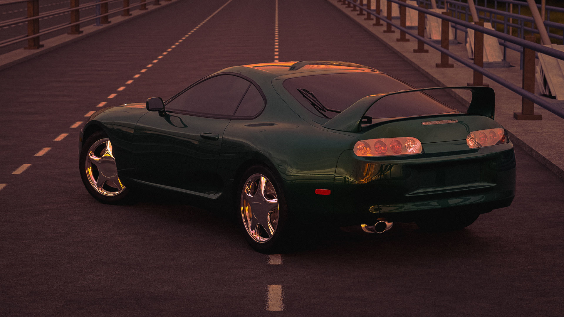 Toyota Supra A80 3D model_7