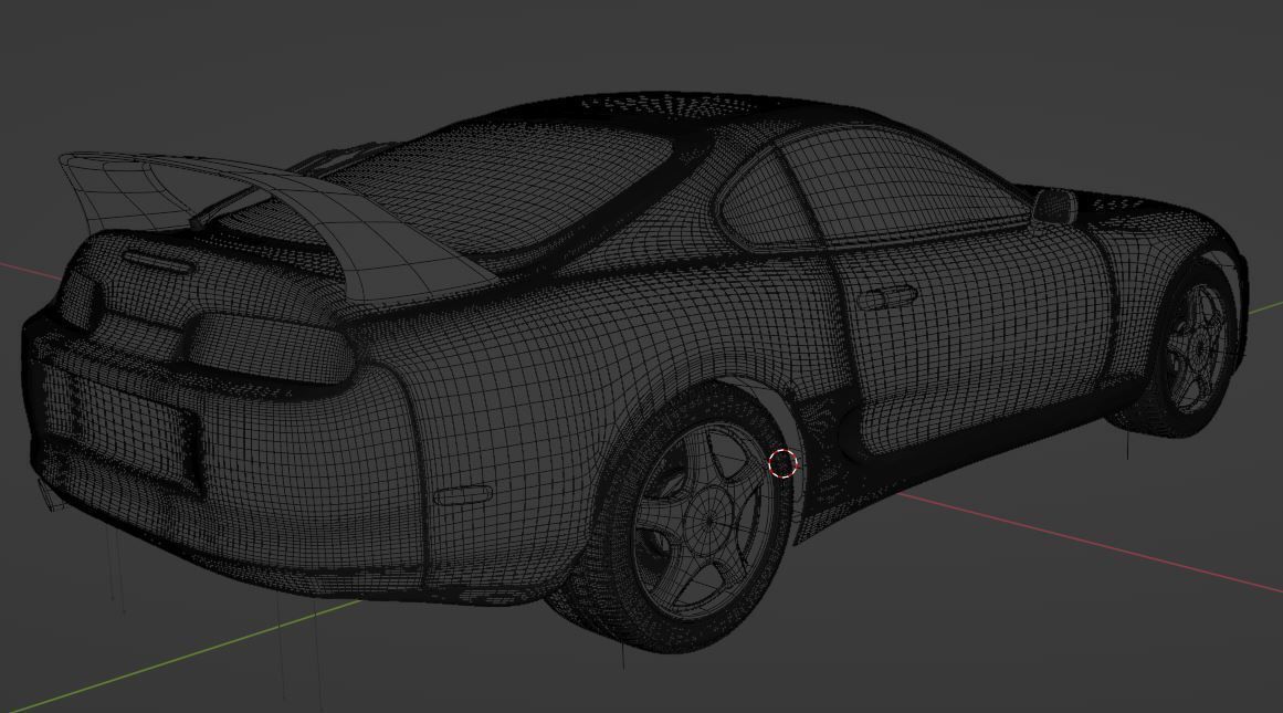 Toyota Supra A80 3D model_9