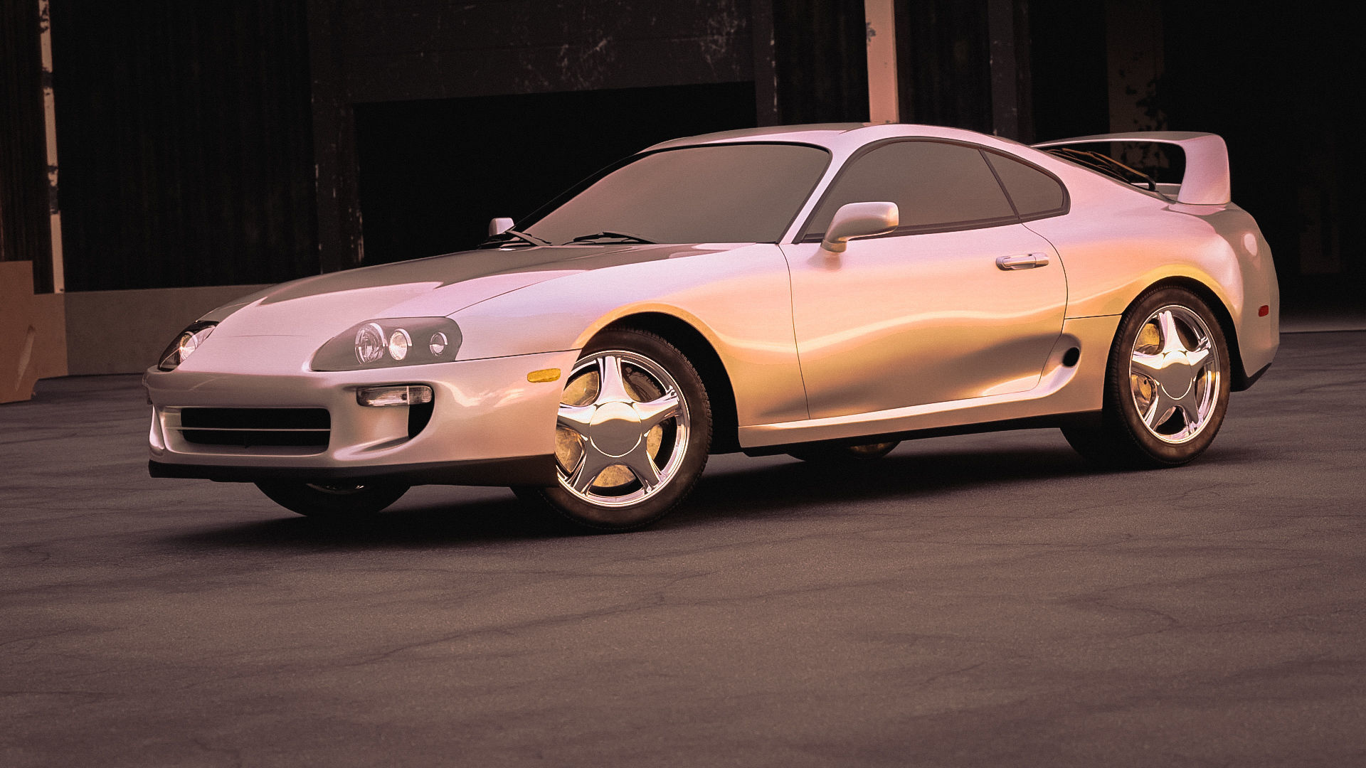 Toyota Supra A80 3D model_6