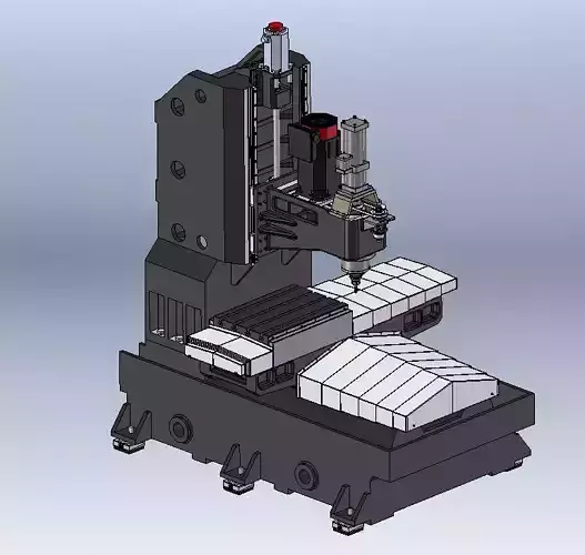 Vertical Milling Machine BT40 3D model