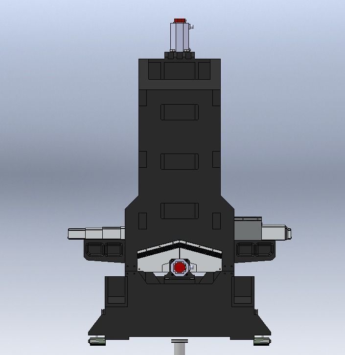 Vertical Milling Machine BT40 3D model_4