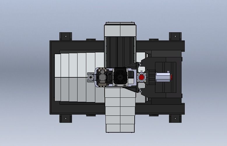 Vertical Milling Machine BT40 3D model_5
