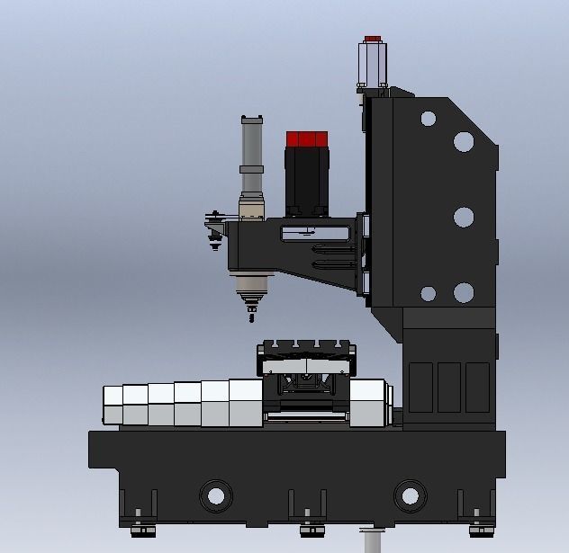 Vertical Milling Machine BT40 3D model_6