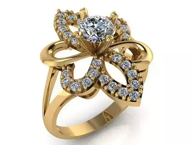 Diamond Ring Jewellery for Women 3D print model